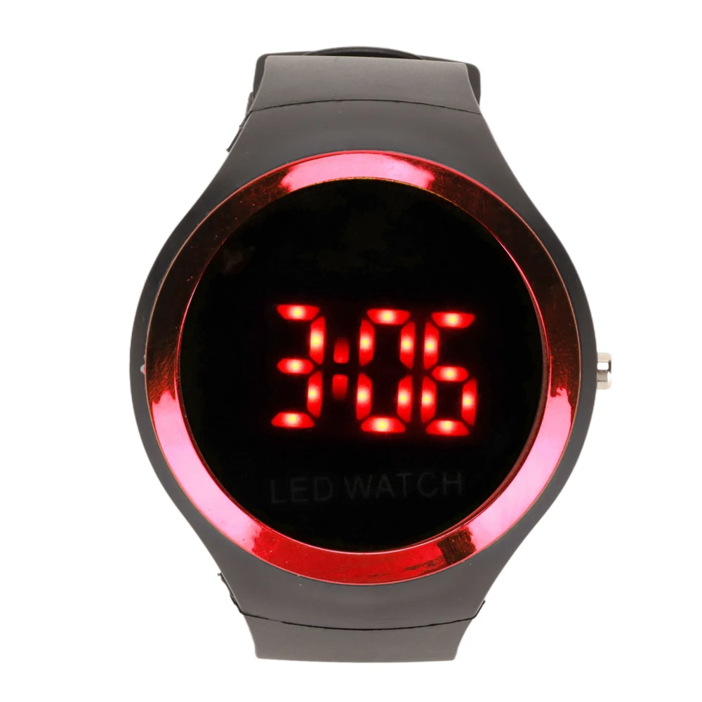 Children Digital Watch Student Fashionable Red LED Outdoor Sports Watch Birthday Gift for Daily Life Red