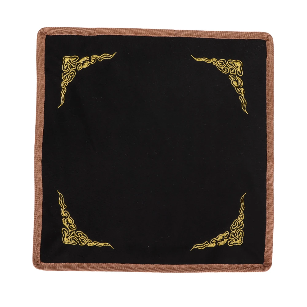 Jewelry Cloth Four Corner Embroidery Black and White Double Sided Velvet Cloth For Bracelet Jade Display