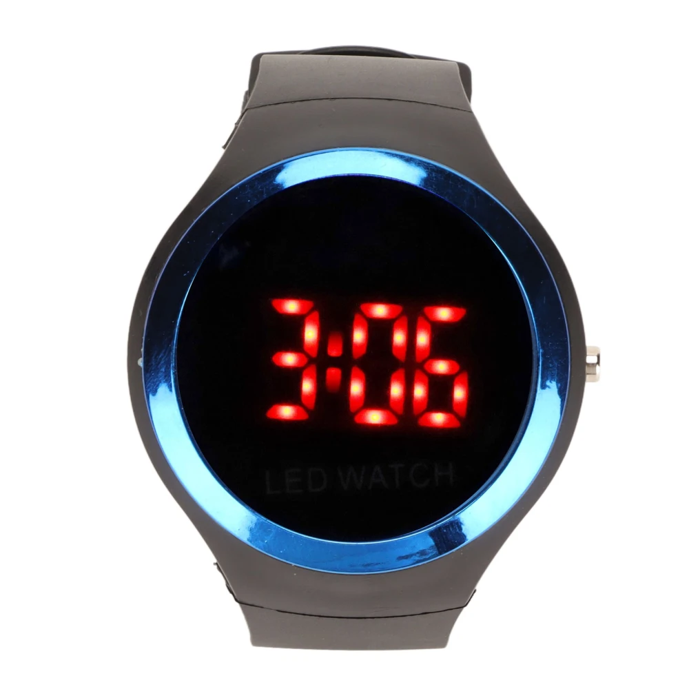 Children Digital Watch Student Fashionable Red LED Outdoor Sports Watch Birthday Gift for Daily Life Blue