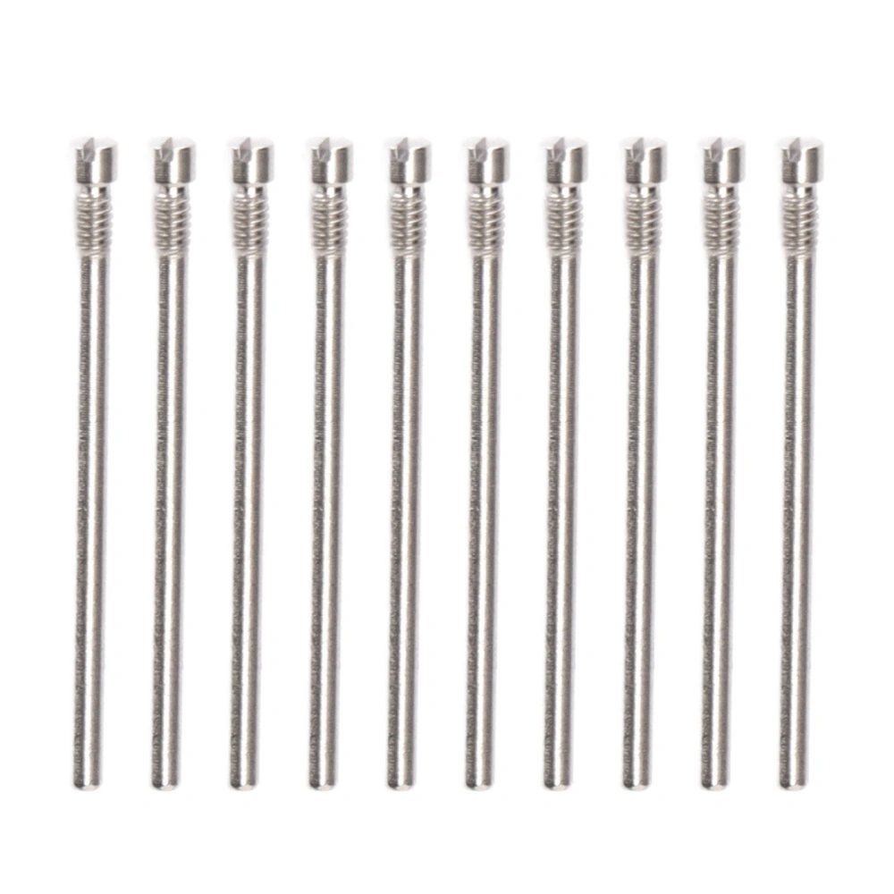 10pcs Watch Strap Screw Tube Steel Precise Professional Lightweight Wear Resistant Watch Band Screw Link Pin 0.7 X 0.04in M0.05in