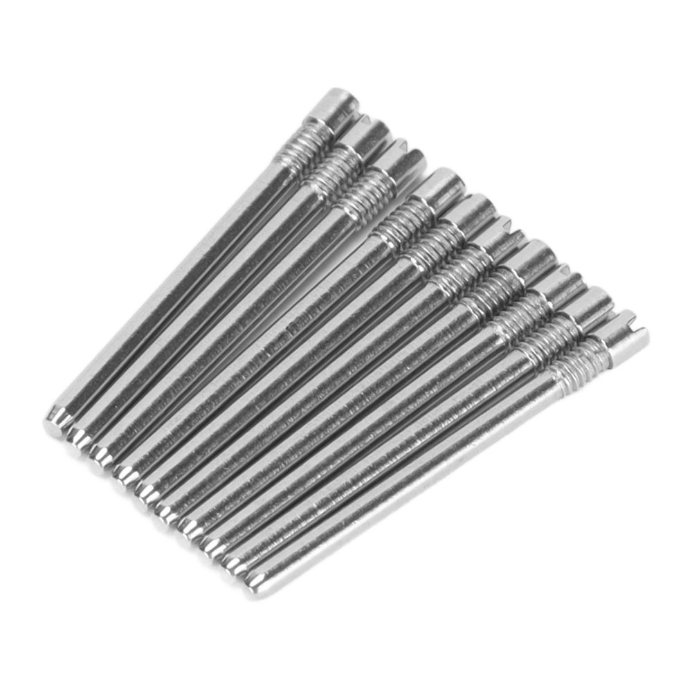 10pcs Watch Screw Fitting Kit M1.4 Steel High Hardness Portable Watch Screw Tube Set for Watchmakers 17.5 X 1.0