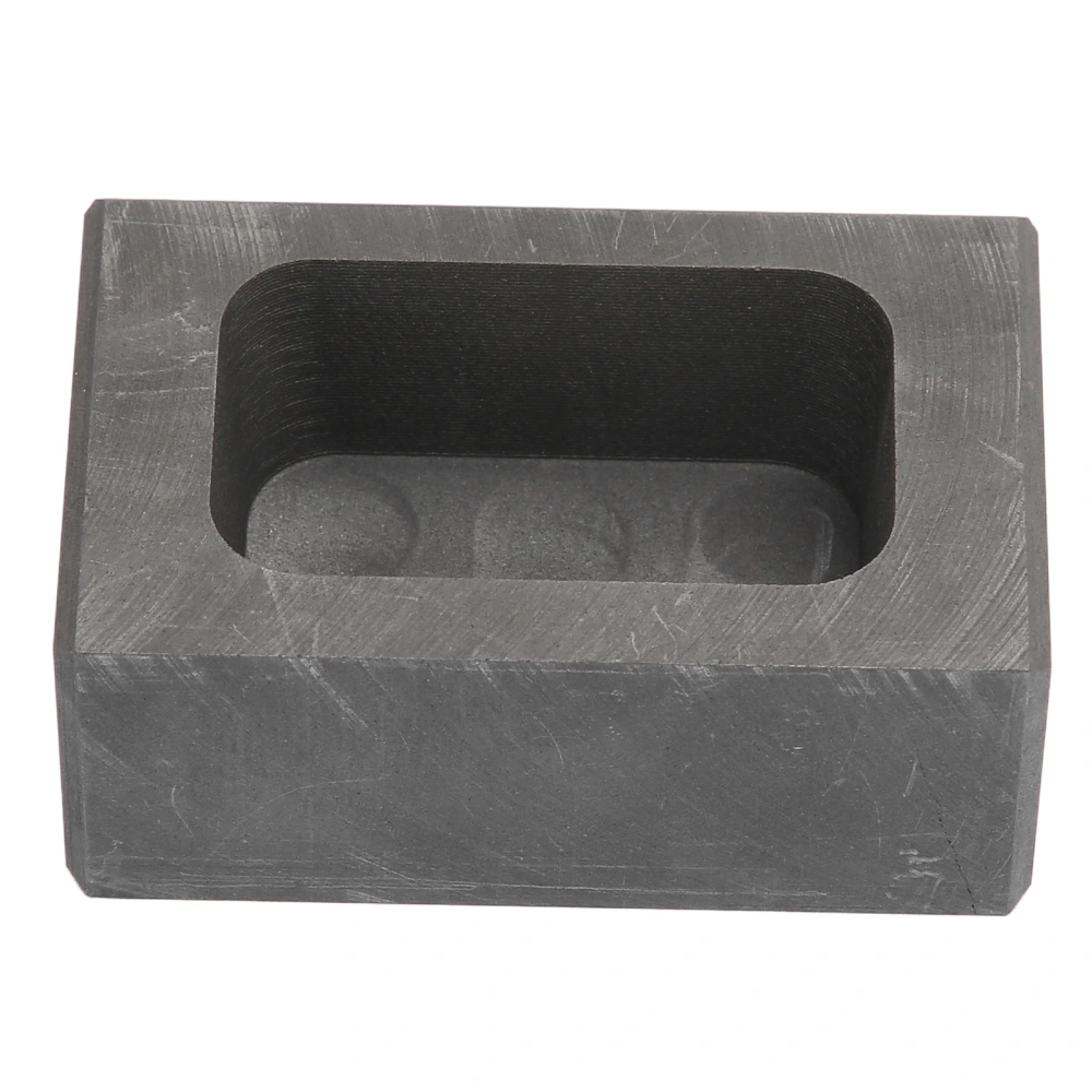 Graphite Crucible Mold Prevent Corrosion Rectangular Ingot Casting Mould for Gold Silver Melting Refining