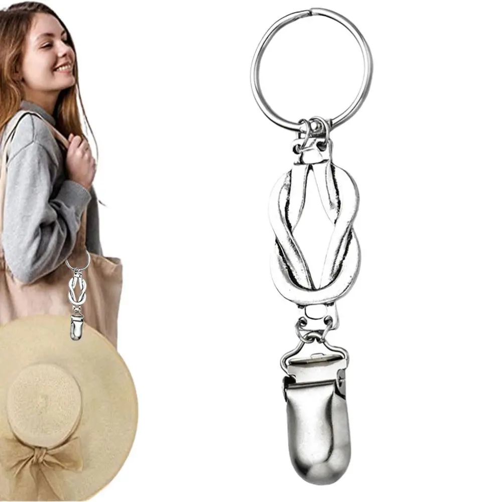 Pocket Hat Clip for Travel Cap Retainer Clips Metal Flower Handbag Duckbill Hat Clips Hat Holder for Outdoor Travel Accessories