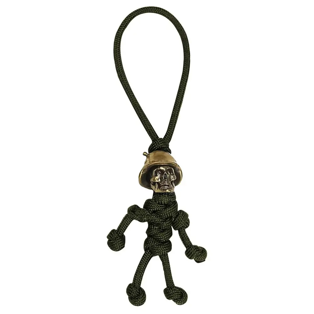 Skeleton Soldier Paracord Keychain Alloy Soldier Keychain Luggage Tag