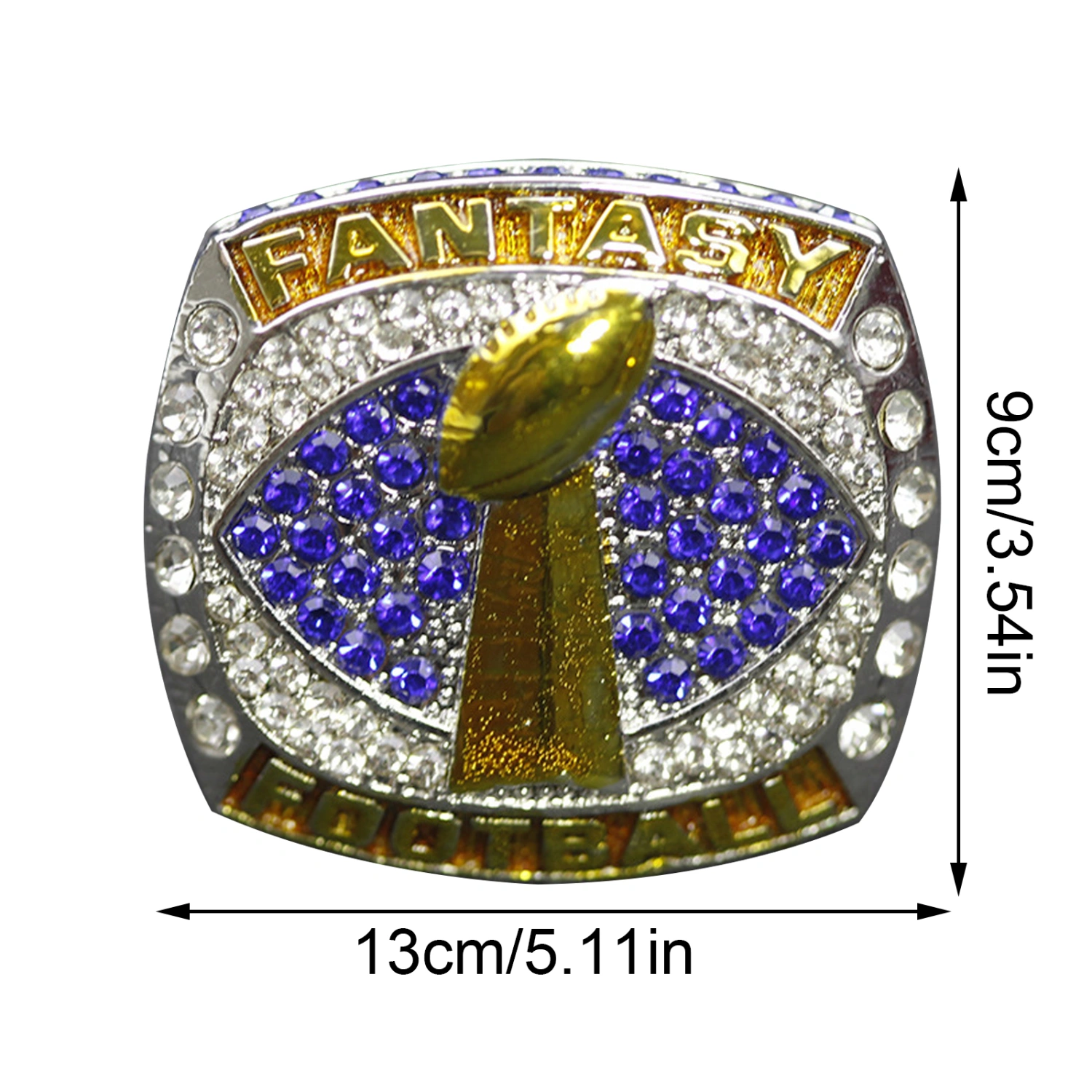 2022 Fantasy Football Championship Souvenir Ring Side MVP Design Ring