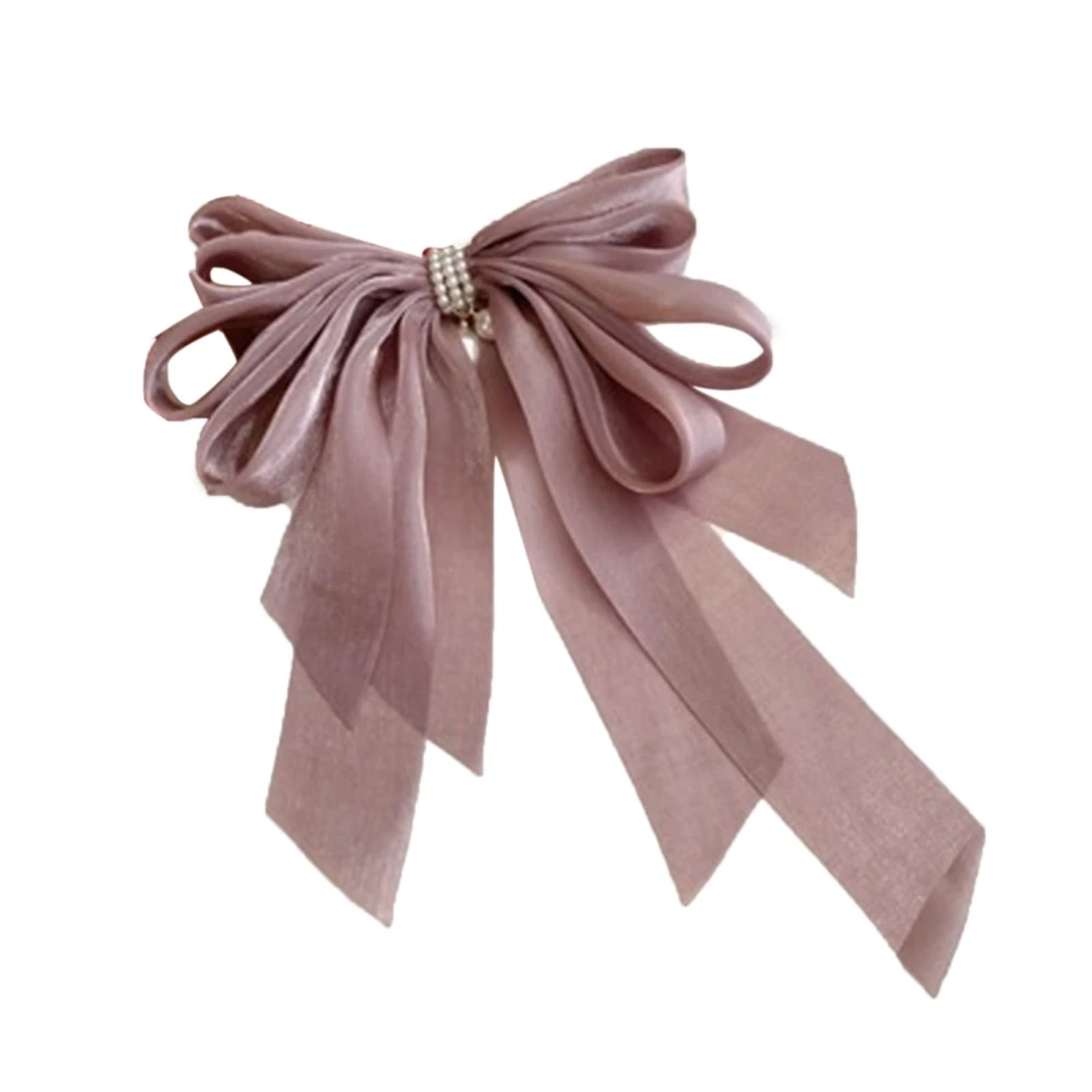 Bow Hair Clip Women Girls Fashionable Elegant Bright Color Bowknot Hair Accessory for Daily Life Purple