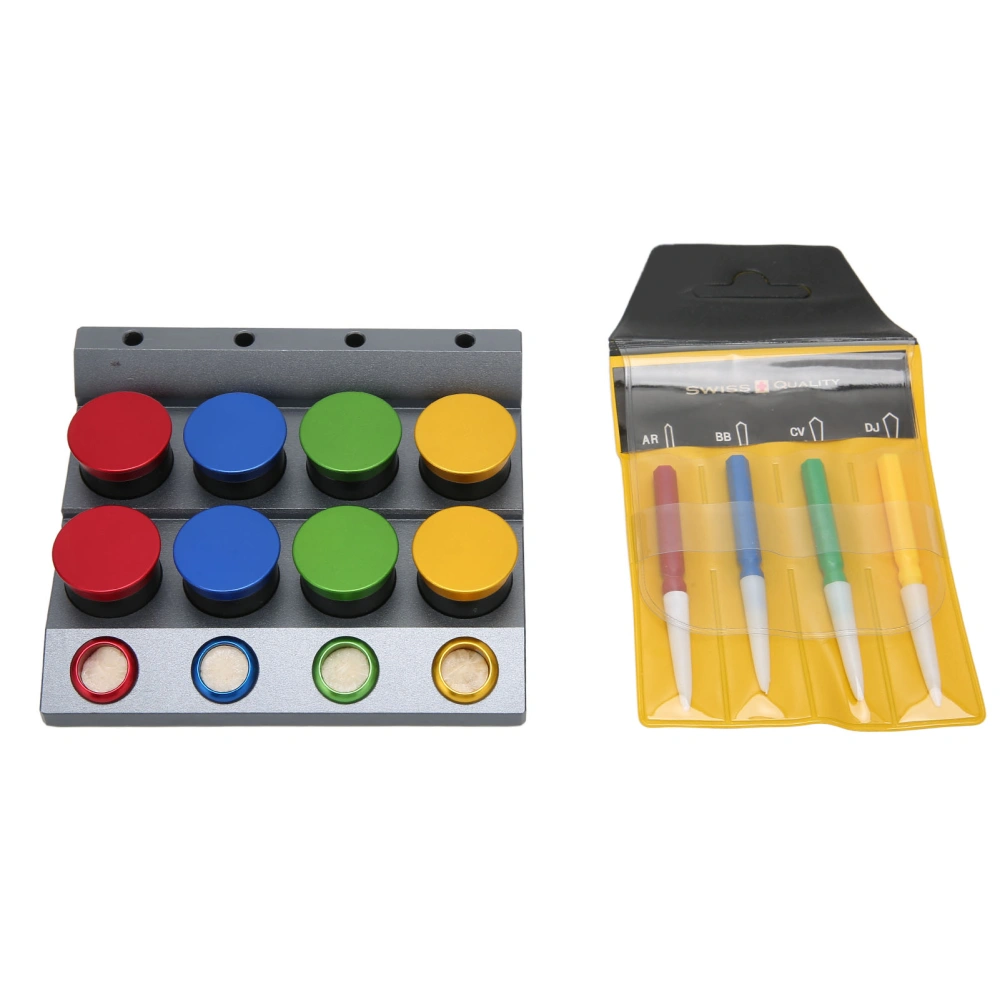 Watch Oil Kit 8 Holes Watch Oil Cup Holder Dust Proof Cover Oil Pen Watch Repairing Accessory