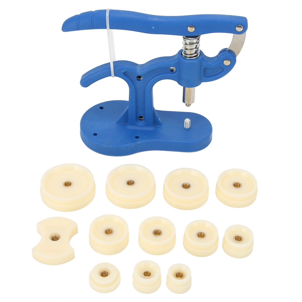 Watch Back Press Set Nylon Prevent Slip 12pcs Fitting Dies Watch Case Closer for Watch Repair