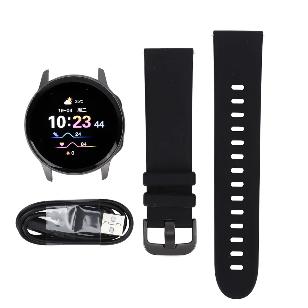 Smartwatch AMOLED Heart Rate Blood Oxygen Sleep Monitoring Sports Tracking Fitness Watch for Men Women