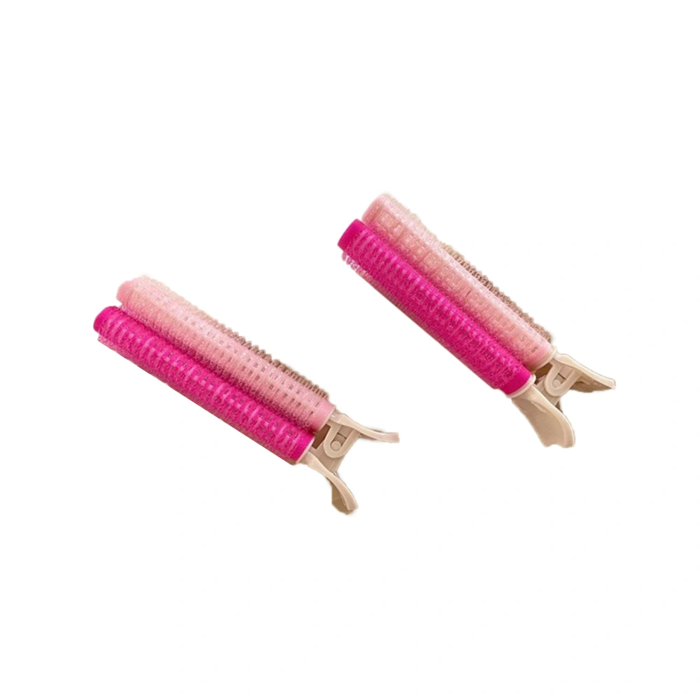 2Pcs Natural Fluffy Hair Clip Volumizing Hair Root Clip Styling Tool for Girls WomenPink and Rose Red