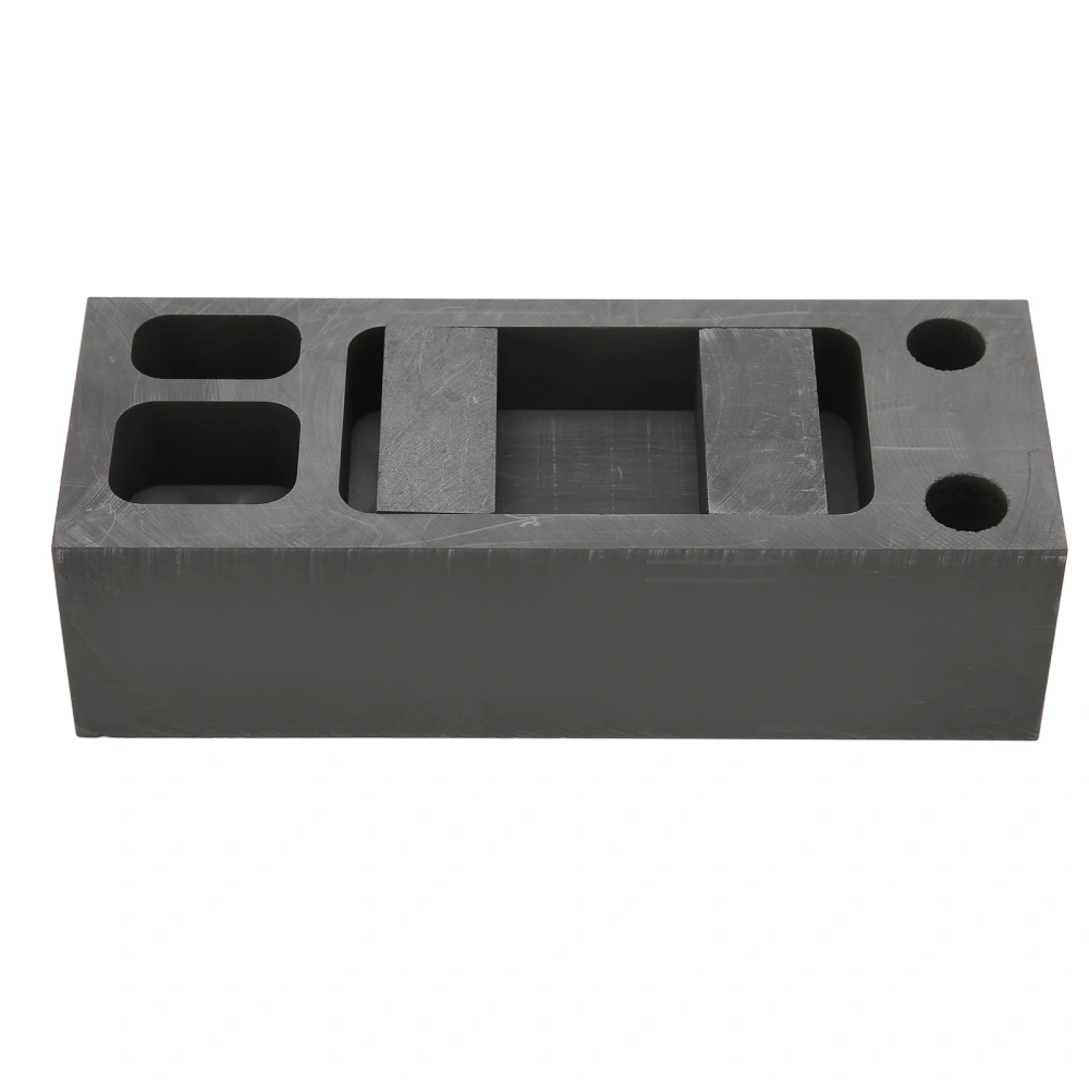 Graphite Ingot Mold Good Heat Conduction Double Sided 4 Slots Casting Ingot Mold for Jewelry Making