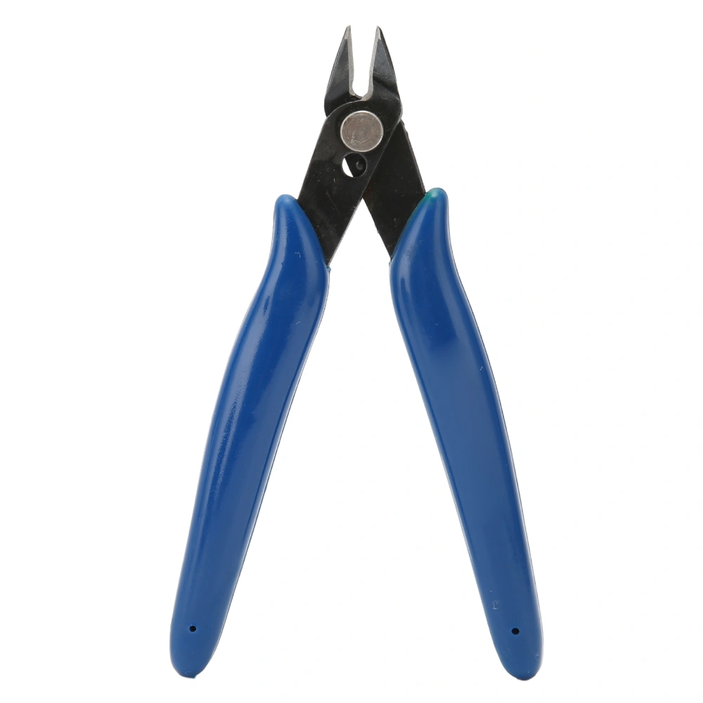 Crimp Pliers Anti Slip Blue Rubber Handle Diagonal Electronic Pliers DIY Jewelry Making Pliers