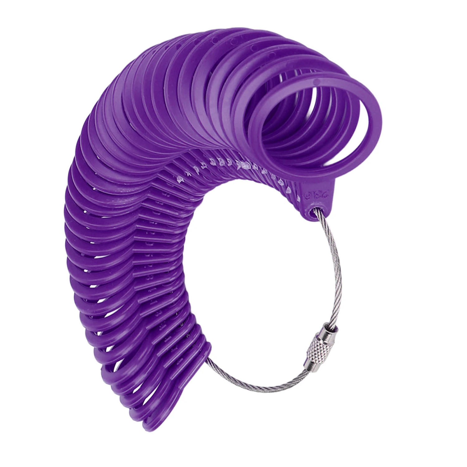 Ring Sizer Measuring Tool Finger Size Gauge Jewelry Sizing Tools for Jewelry Making MeasuringPurple