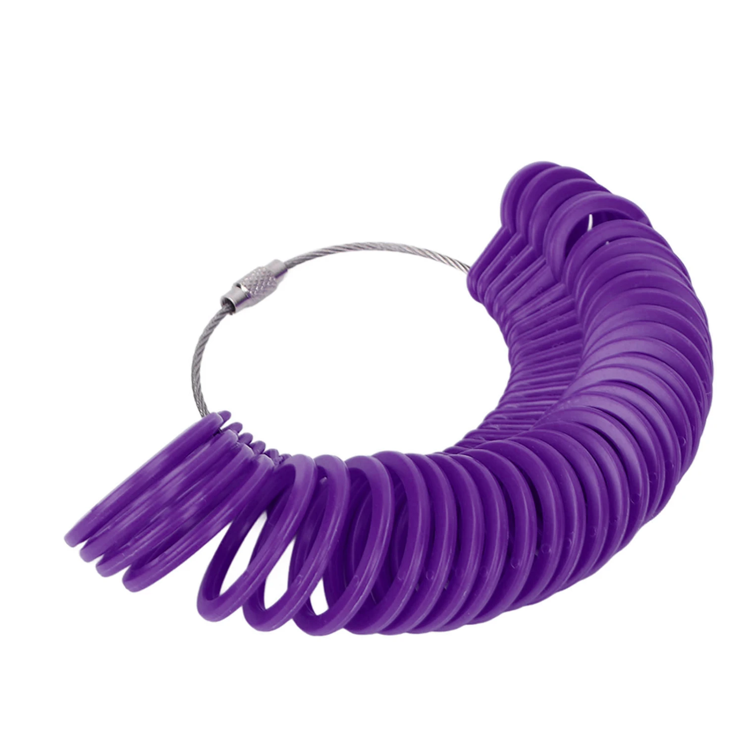 Ring Sizer Measuring Tool Finger Size Gauge Jewelry Sizing Tools for Jewelry Making MeasuringPurple