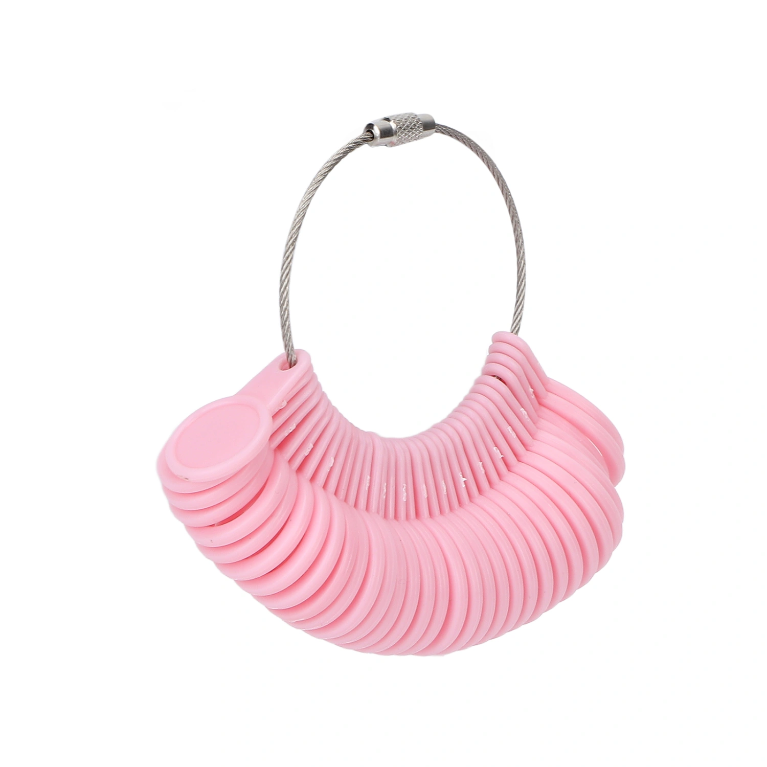 Finger Ring Size Measuring Tool Pink Professional Gauge High Accuracy for Jewelry Makers Workers Shops