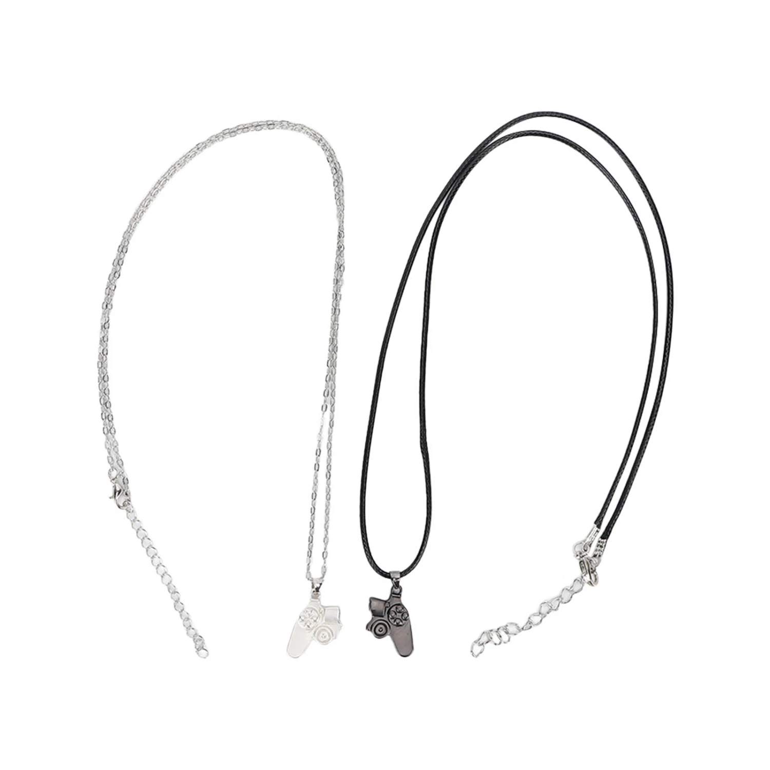 2pcs Exquisite Matching Controller Necklaces Magnetic Pendants Necklace Valentine's Day Necklace