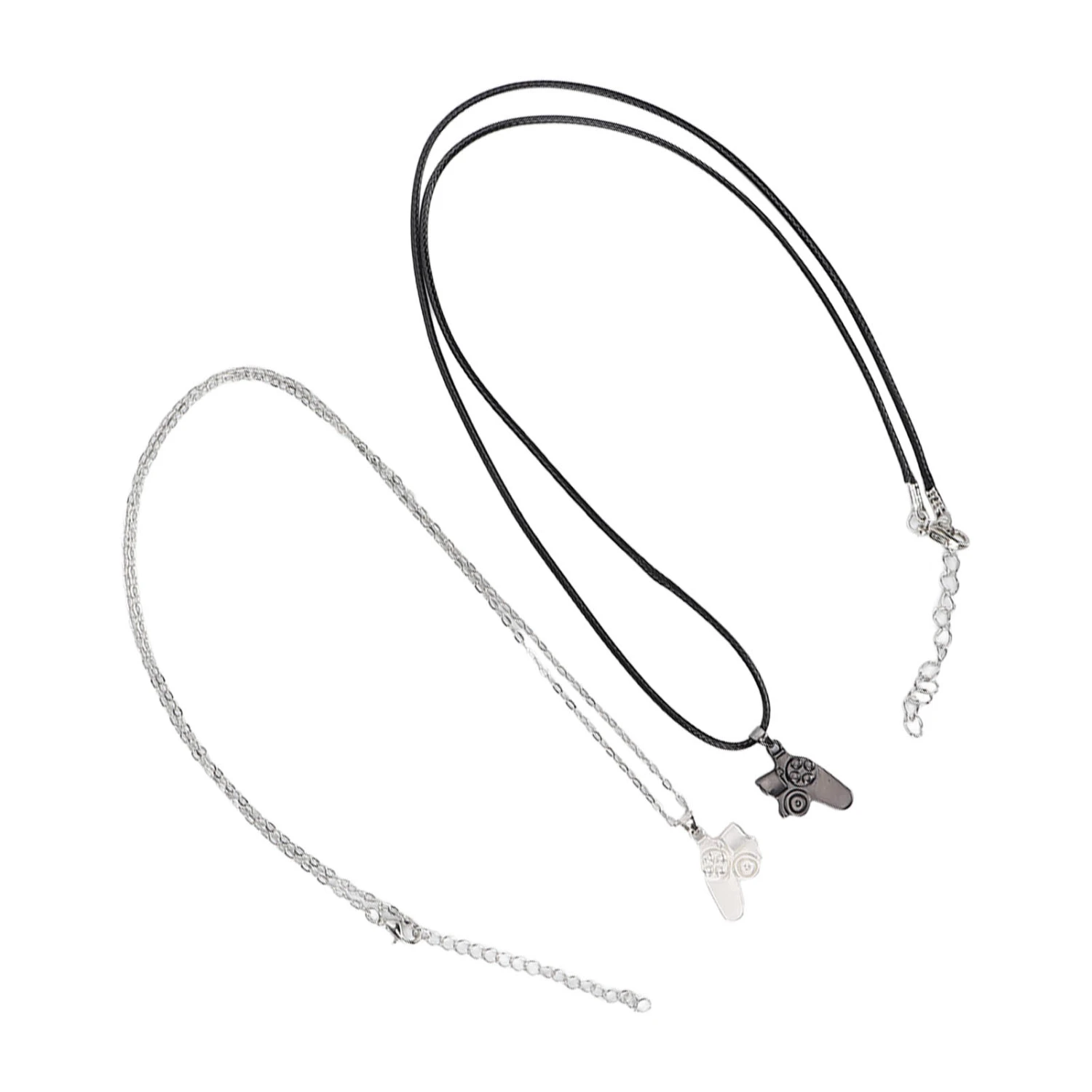 2pcs Exquisite Matching Controller Necklaces Magnetic Pendants Necklace Valentine's Day Necklace