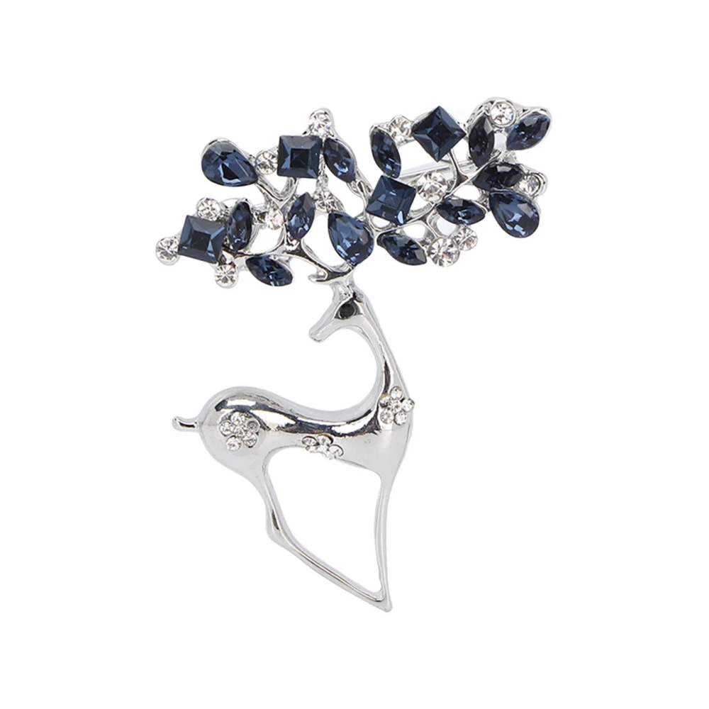 Faux Crystal Deer Brooches Alloy Women Brooch Pin Brooch Clothes Accessories for Wedding Banquet