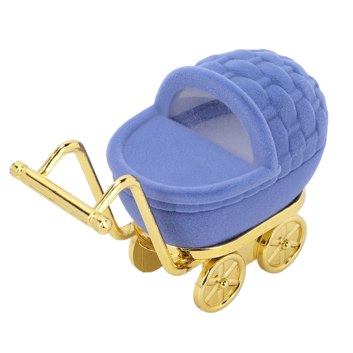 Baby Carriage Jewelry Box Personalized Jewelry Gift Organizer Earrings Necklace Packaging CaseBlue