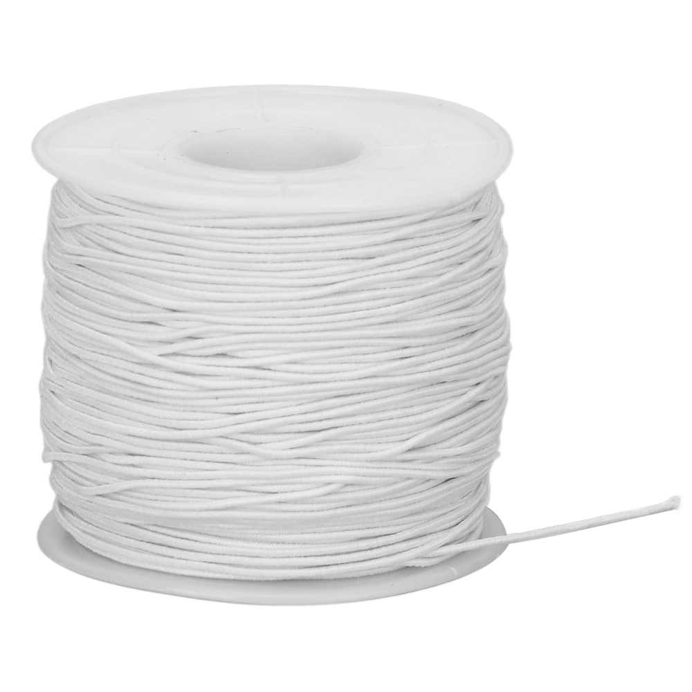 Elastic Thread Polyester String DIY Jewelry Necklace Bracelet Rope Craft Accessories White 100m