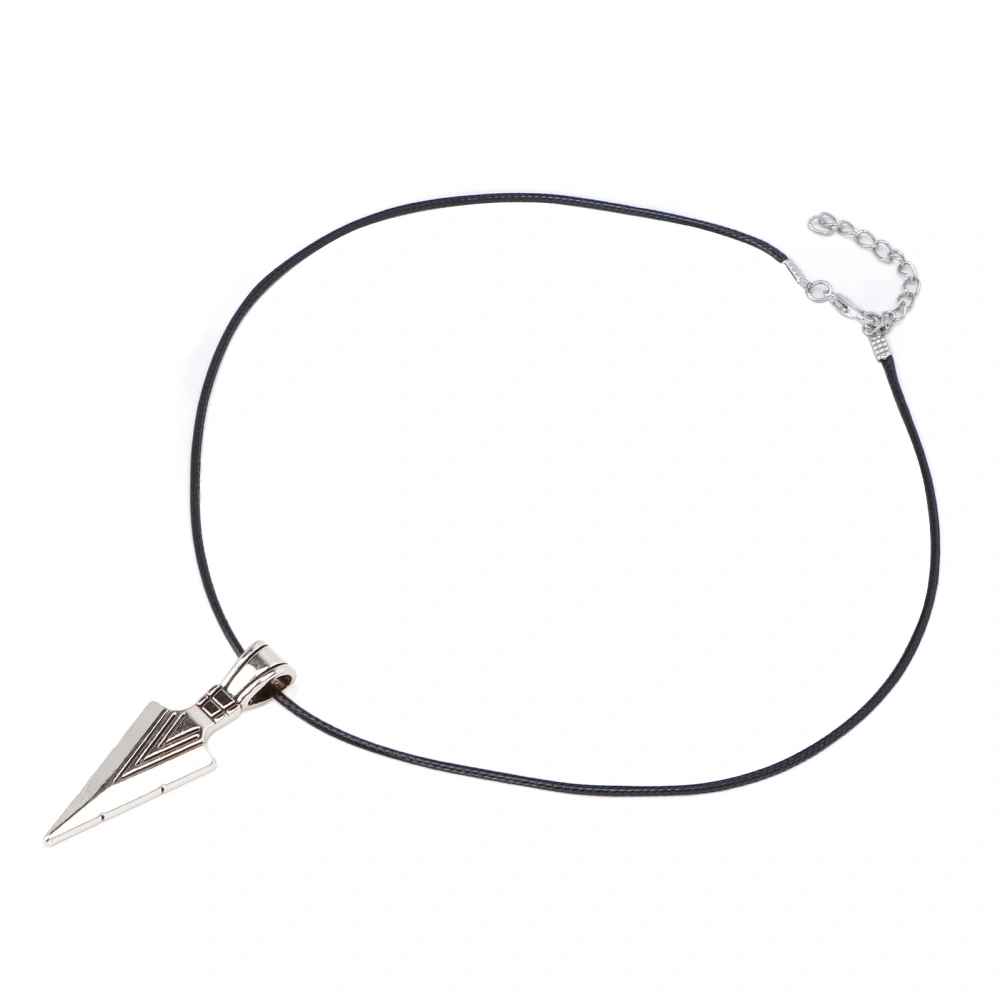 Necklace Alloy Simple Fashionable Arrowhead Pendant Men Necklace Jewelry for Birthday PartySilver