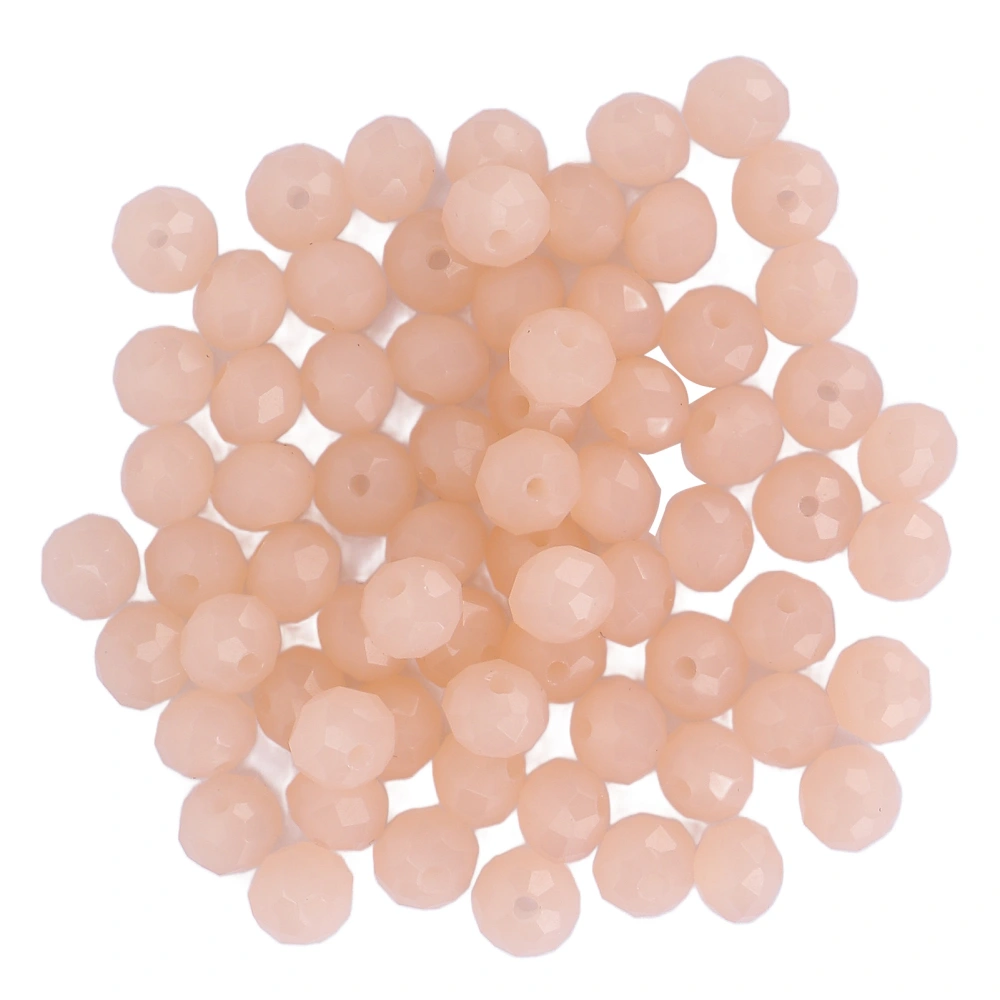 70pcs 0.31in Round Plastic Beads DIY Bracelets Accessories for Crafts Phone Strap Jewelry MakingDusty Pink