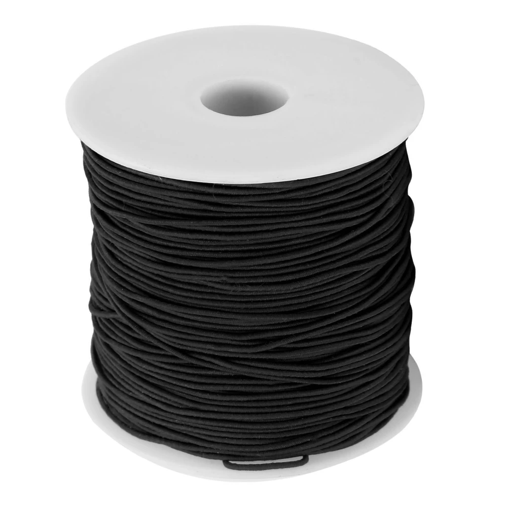 Black Elastic Thread DIY Beading Thread Beading Cord String for Bracelet Jewelry Making Craft