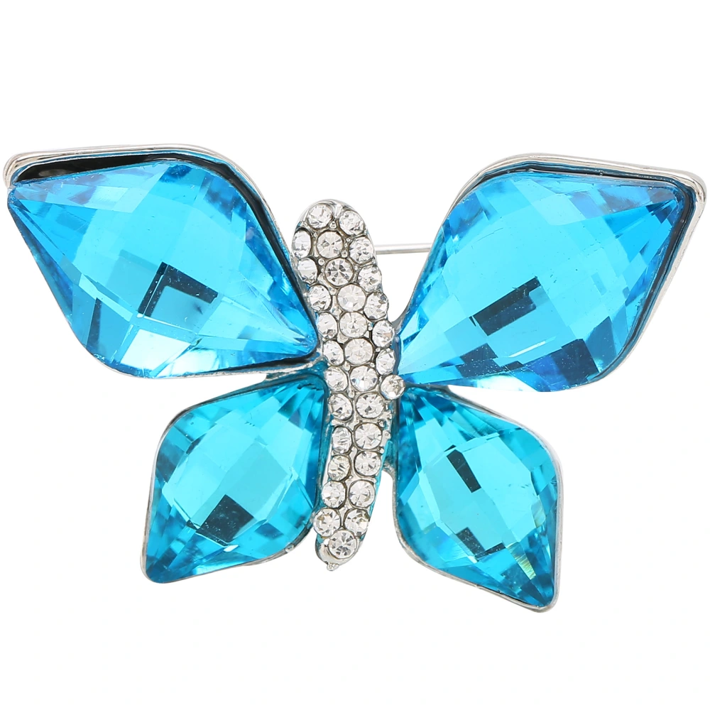 Brooch Party Butterfly Rhinestone Decoration Shiny Exquisite Brooch Pin Jewelry Gift for Women Girls