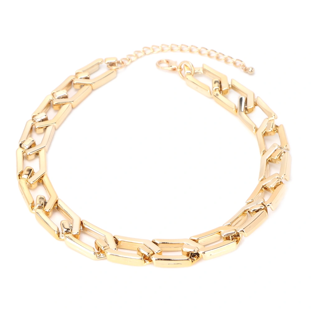 Fashionable Rapper Chain Hip Hop Punk Chain Individualized Chunky Necklace BraceletGold