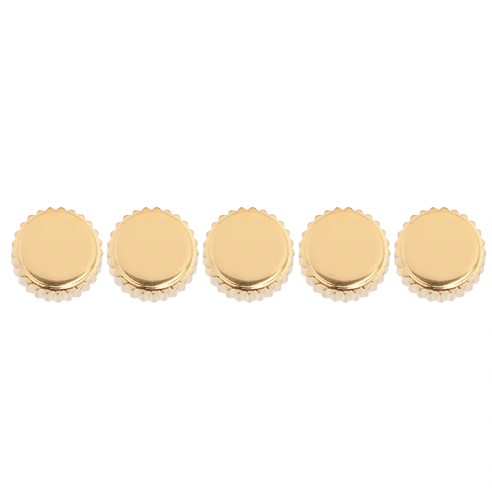 5pcs Watch Crown Parts Quartz Mechanical Watch Crown Spare Kit Replacement Accessories6mm / 0.24in