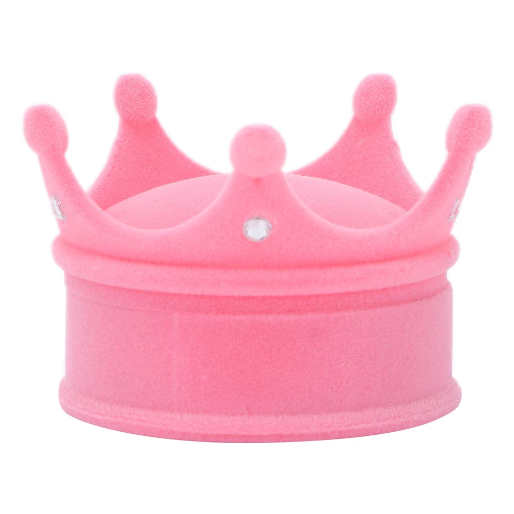 Crown Jewelry Box Personalized Simple Retro Design Earrings Necklace Jewelry Packaging BoxPink