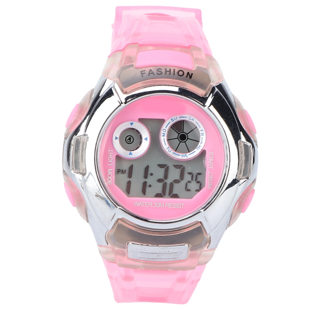 Kids Watch Multifunctional Outdoor Sports Digital Electronic Watches for ChildrenPink