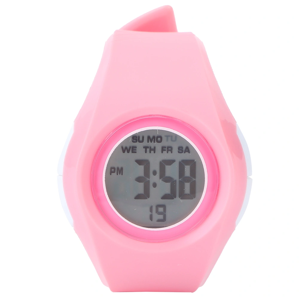 Simple Stylish Students Digital Watch Waterproof Children Kid Watch with Backlight