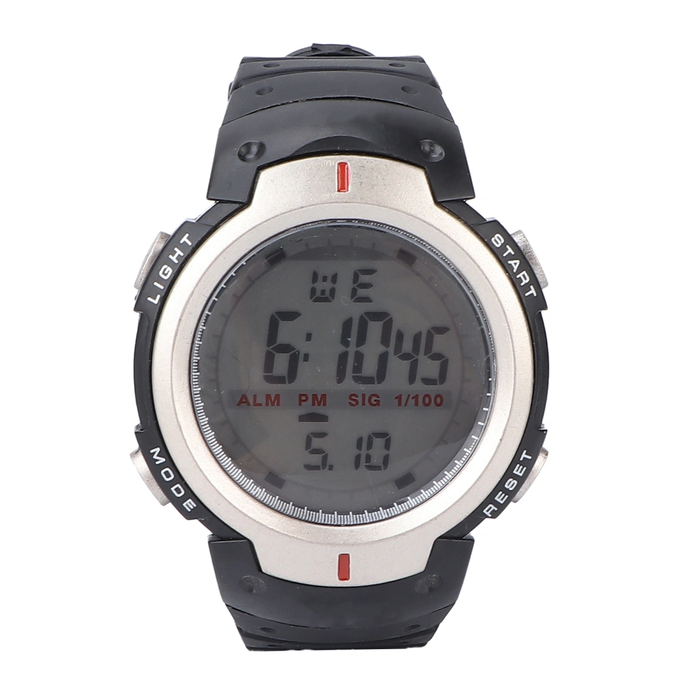 Digital Watch Multifunctional Waterproof Outdoor Sports Electronic Watches for MenGray