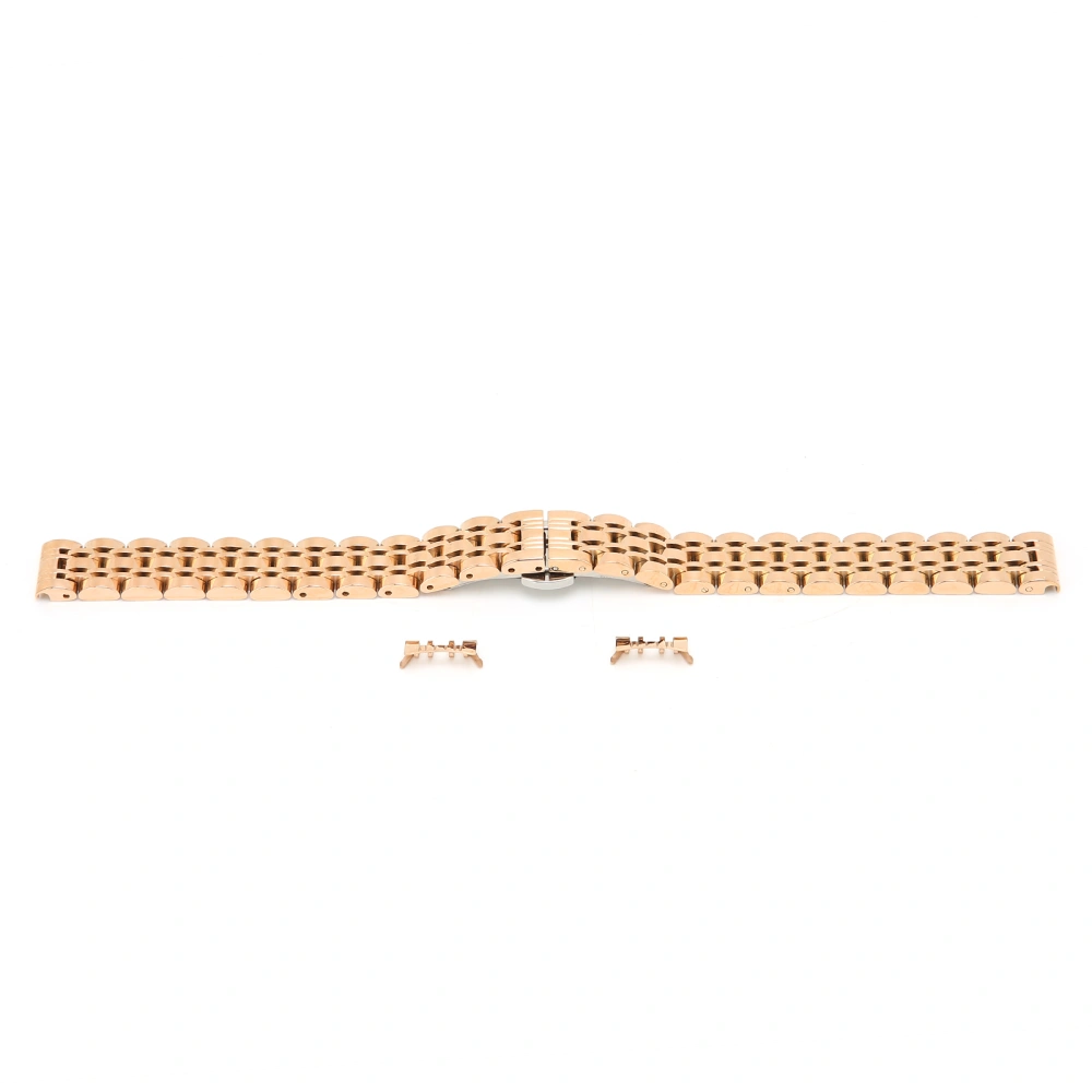 Unique Replacement Watch Bracelet Stainless Steel Watch Strap Watch Band Rose Gold 16mm / 0.6in