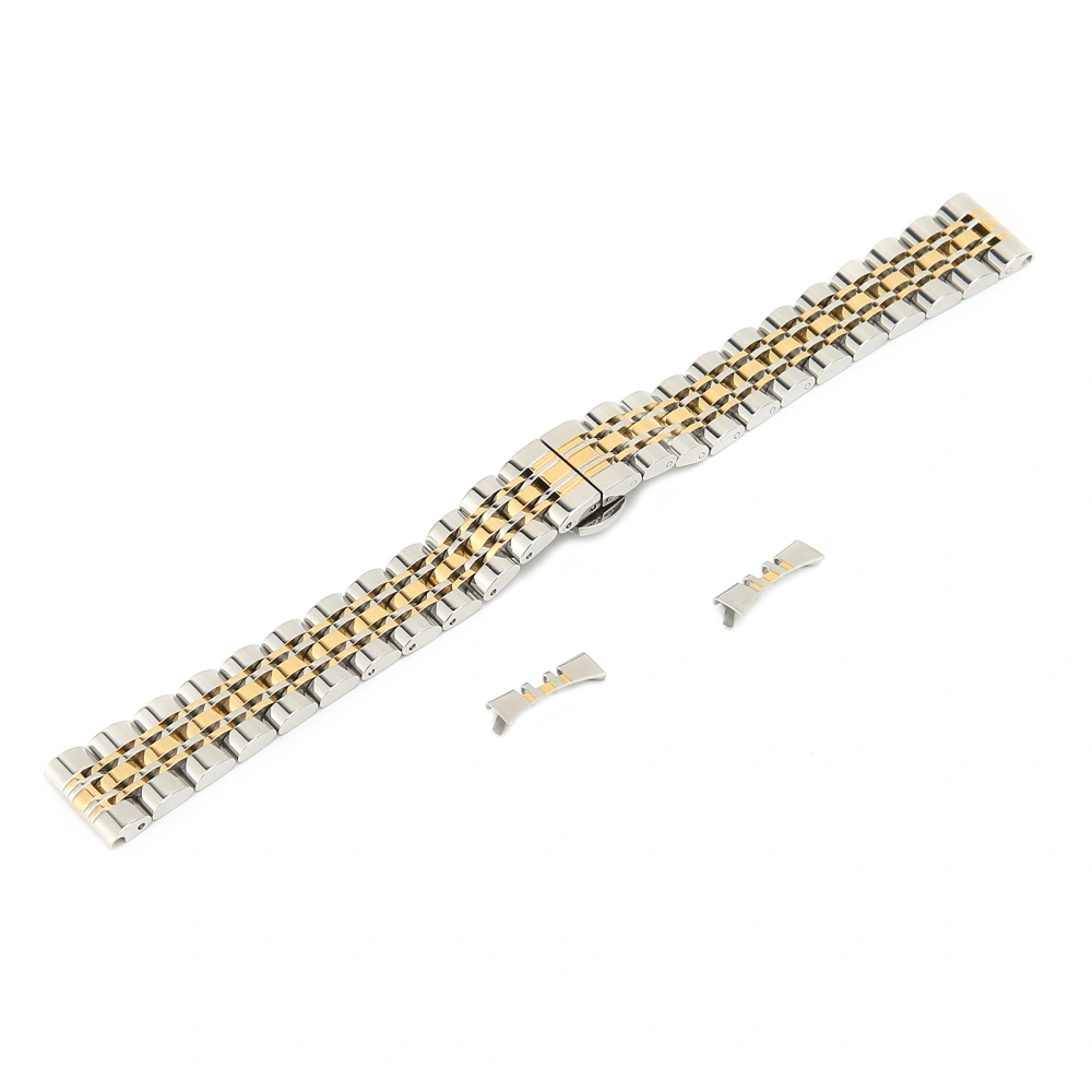 Professional Replacement Watch Band Length Adjustable Watch Strap Accessory Parts Golden14mm / 0.55in