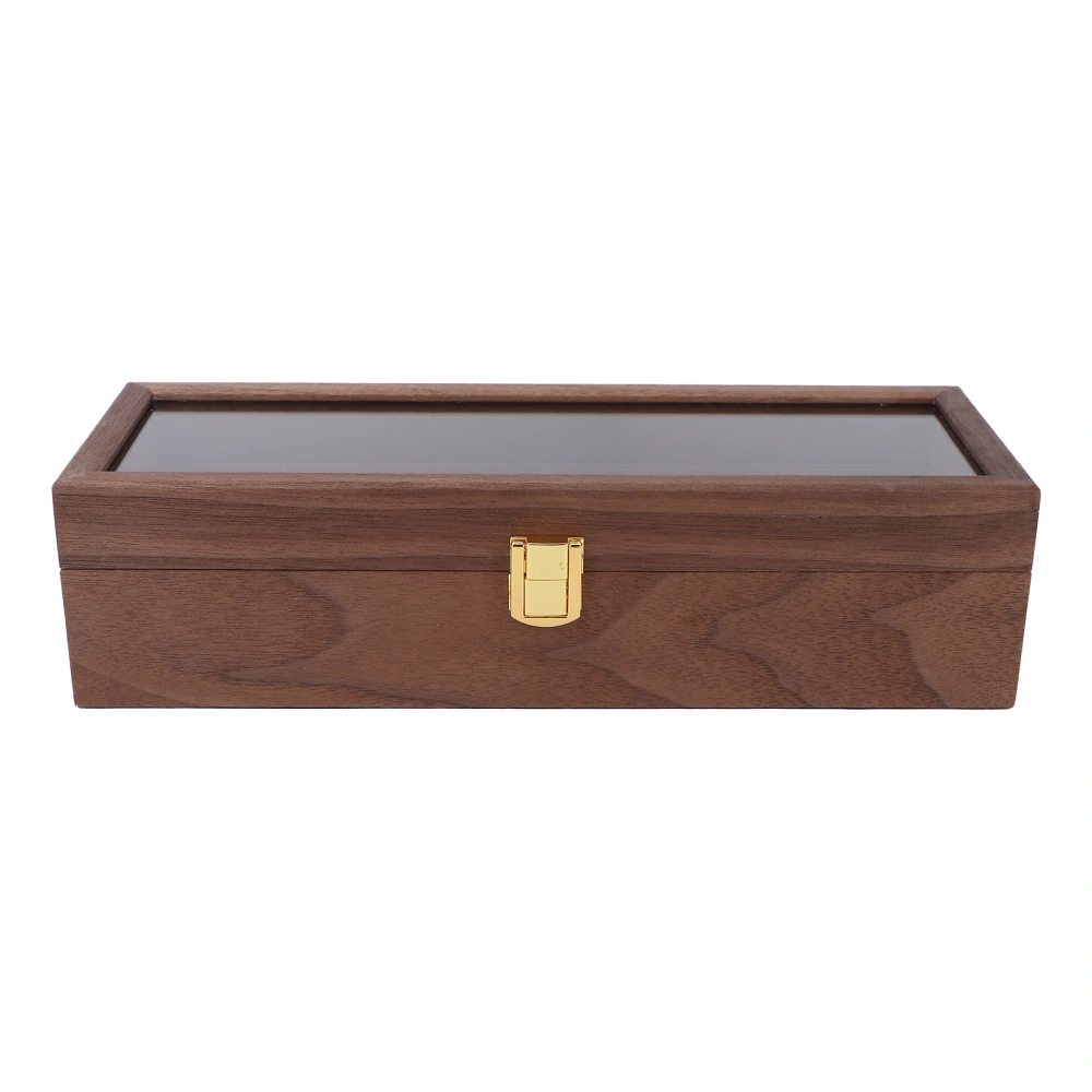 6 Slot Vintage Wooden Watch Jewelry Storage Case Organizer Display Storage Container Box