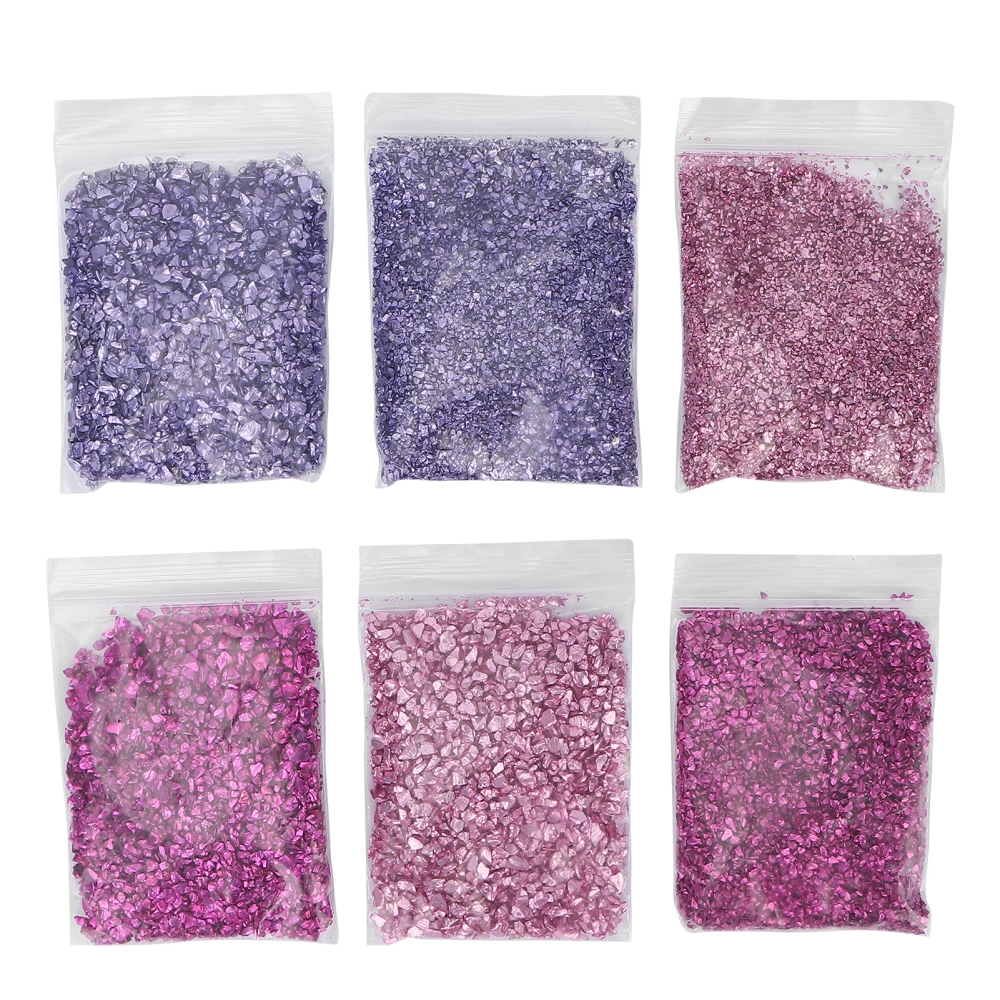 Crushed Glass Irregular Metallic Chips DIY Glitter Shiny Epoxy Resin Mold Filler Decoration