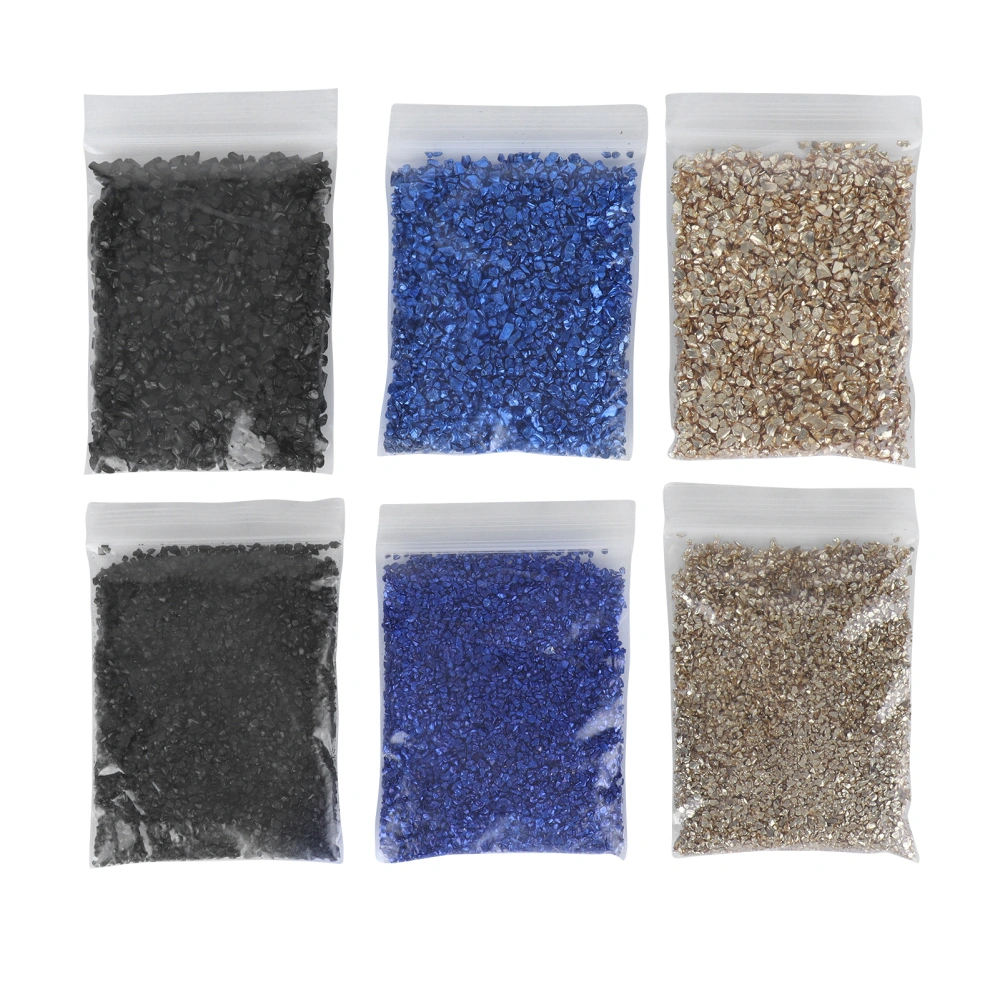 Irregular Glass Chips Crushed Glass Mold Filler Glitter for Nail Art Craft Vase Filler DIY Decoration