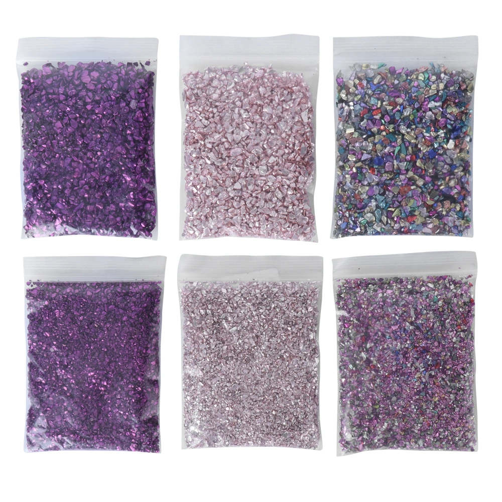 Crushed Glass Shining DIY Irregular Glass Chips Filler Glitter Craft Resin Decoration