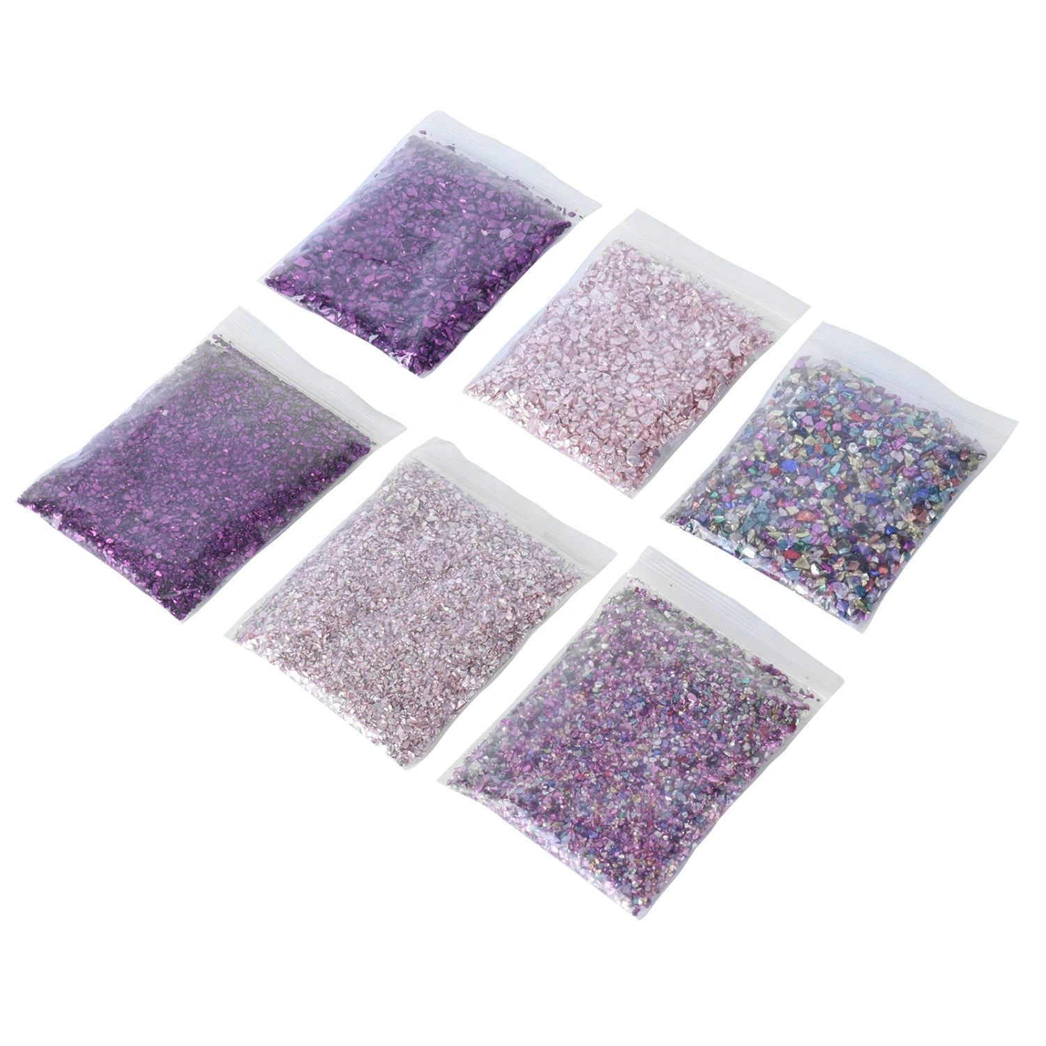 Crushed Glass Shining DIY Irregular Glass Chips Filler Glitter Craft Resin Decoration