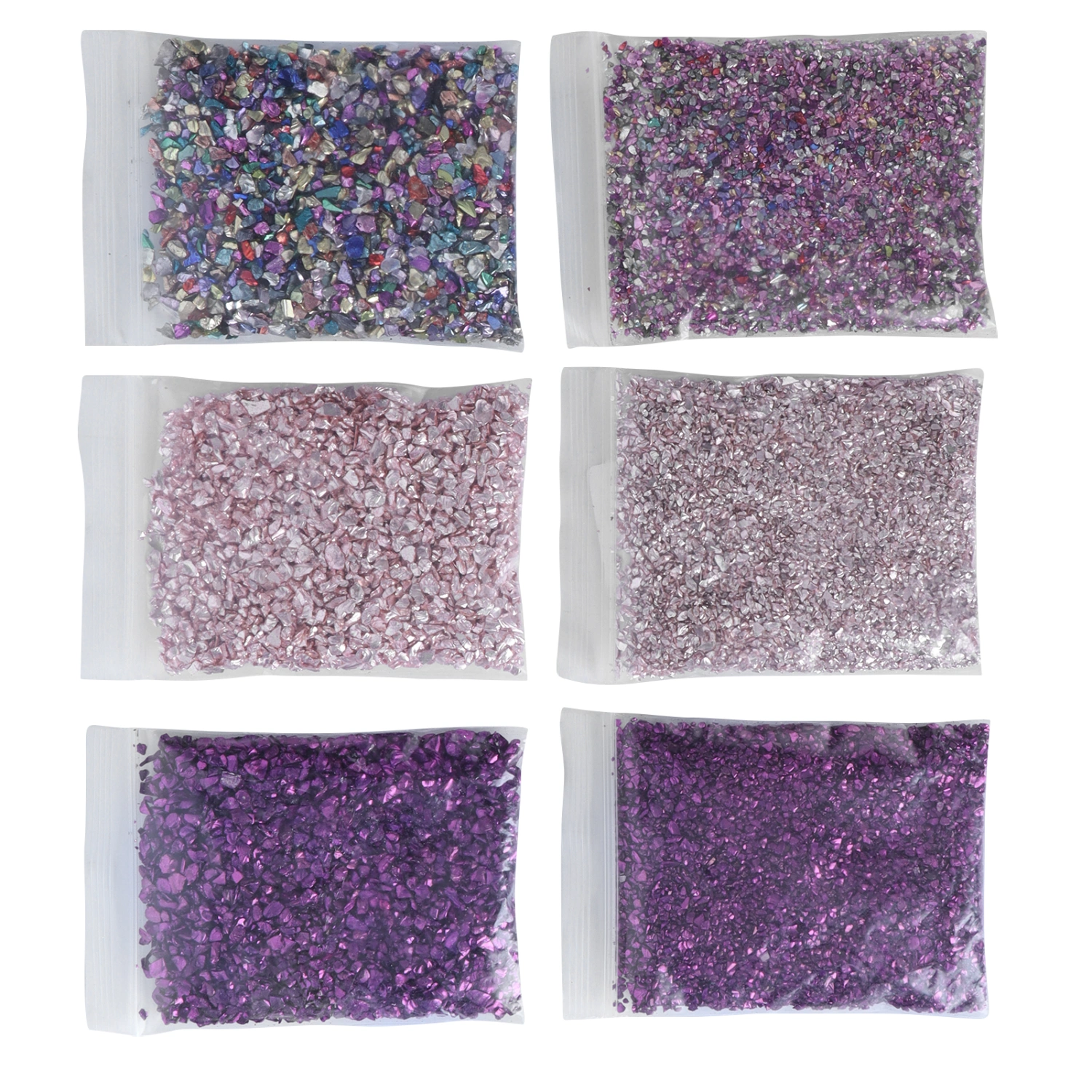 Crushed Glass Shining DIY Irregular Glass Chips Filler Glitter Craft Resin Decoration