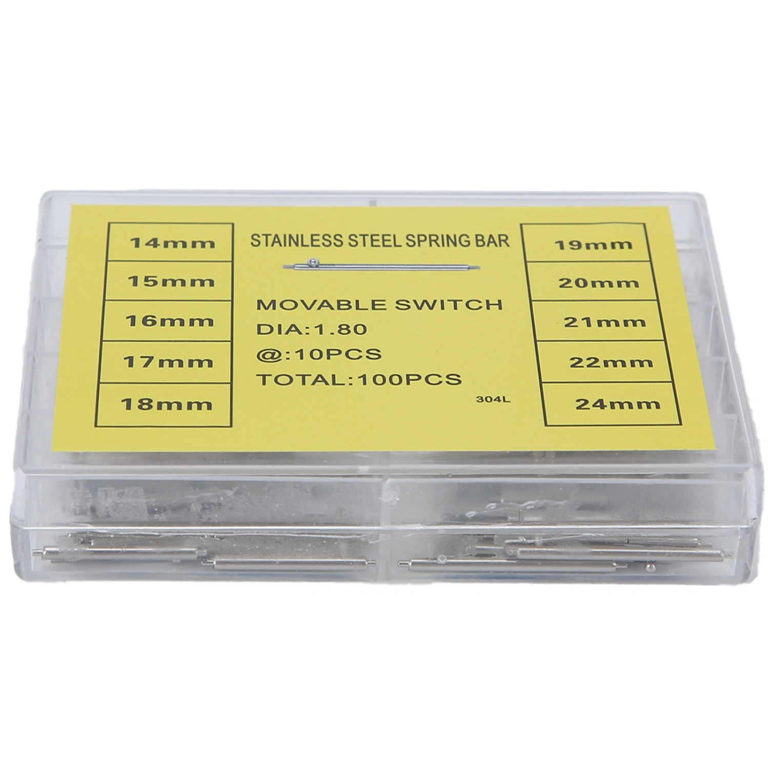1.8mm / 0.07in Thickness Quick Release Spring Bars Strap Link Pins Watch Repair Tool