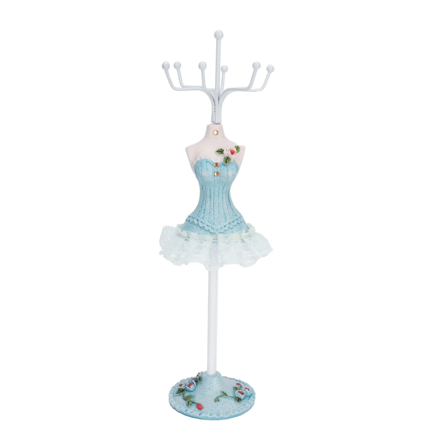 Lady Figure Necklace Stand Jewelry Organizer Display Stand Rotating Detachable Storage Rack1#