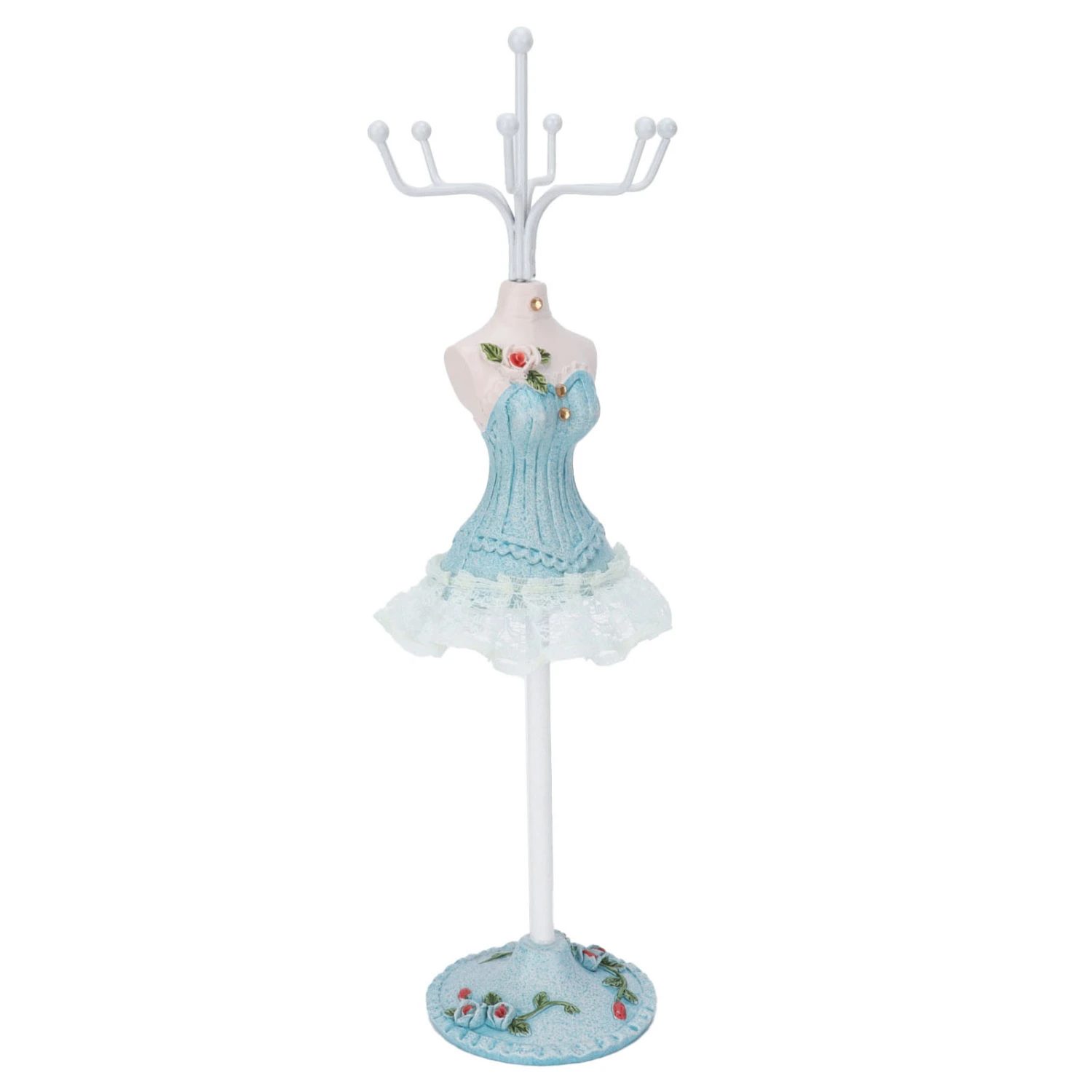 Lady Figure Necklace Stand Jewelry Organizer Display Stand Rotating Detachable Storage Rack1#