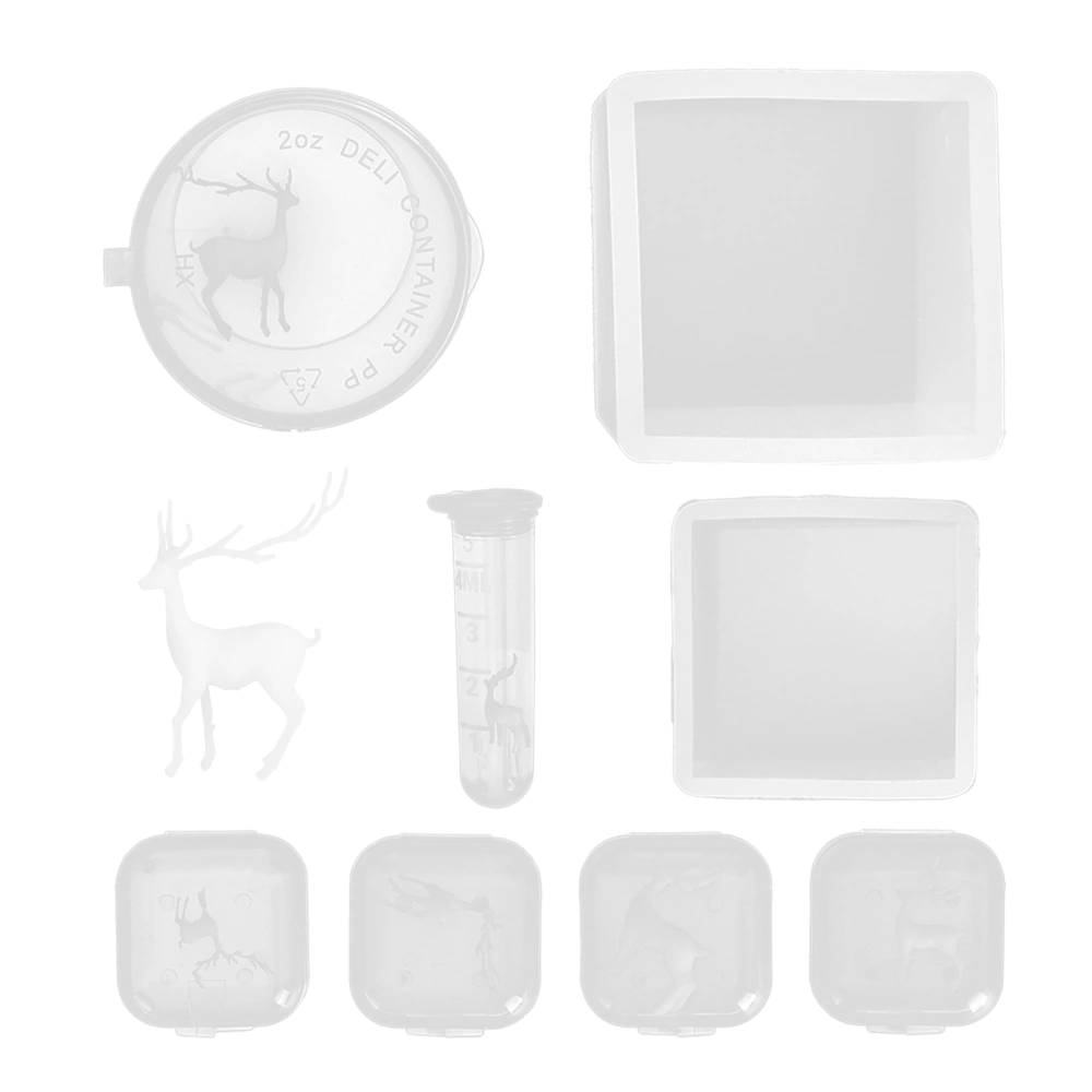 Jewelry Casting Silicone Mold DIY Craft Jewelry Pendant Making Elk Mold Storage Box Set