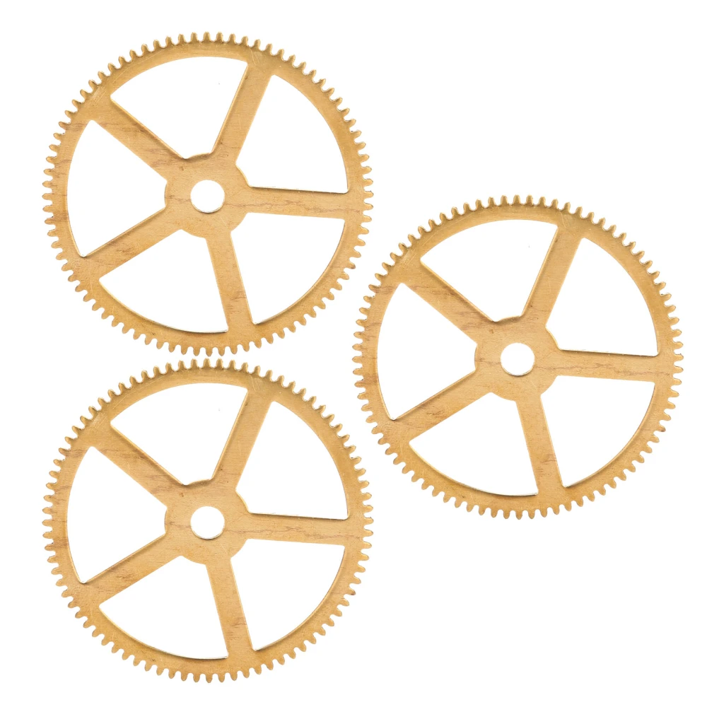 3pcs 82 Teeth Watch Movement Copper Gear Vintage Mechanical Watch Movement Gear Accessory