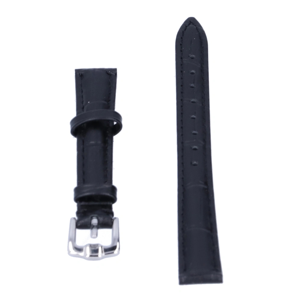 Pin Buckle Watch Band Replacement Unisex Watch Strap Spare Parts Accessory Black20mm / 0.79in