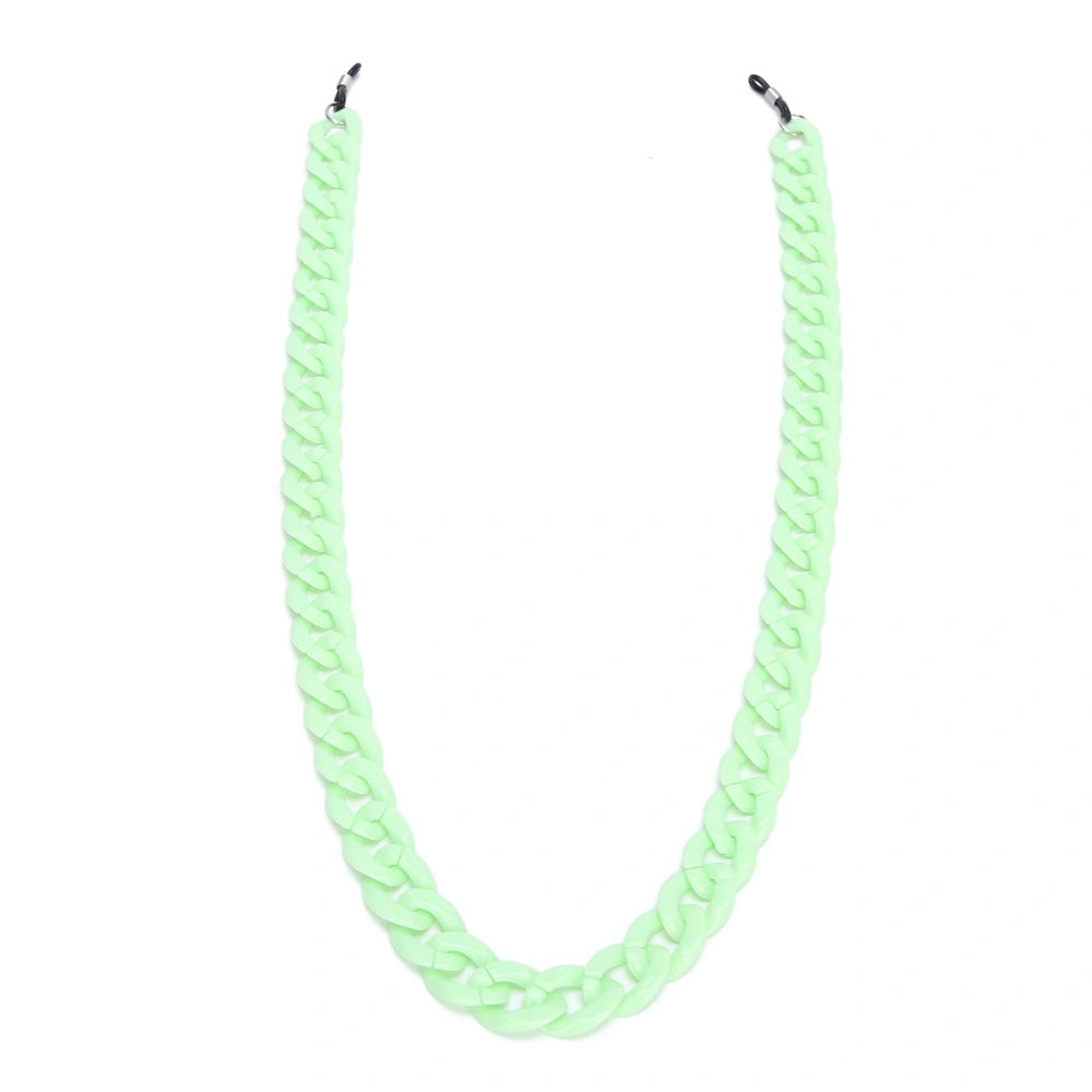 Simple Style Eyeglasses Chain AntiSlip Sunglass Reading Glasses Holder Chain Lanyard Accessory(Green )