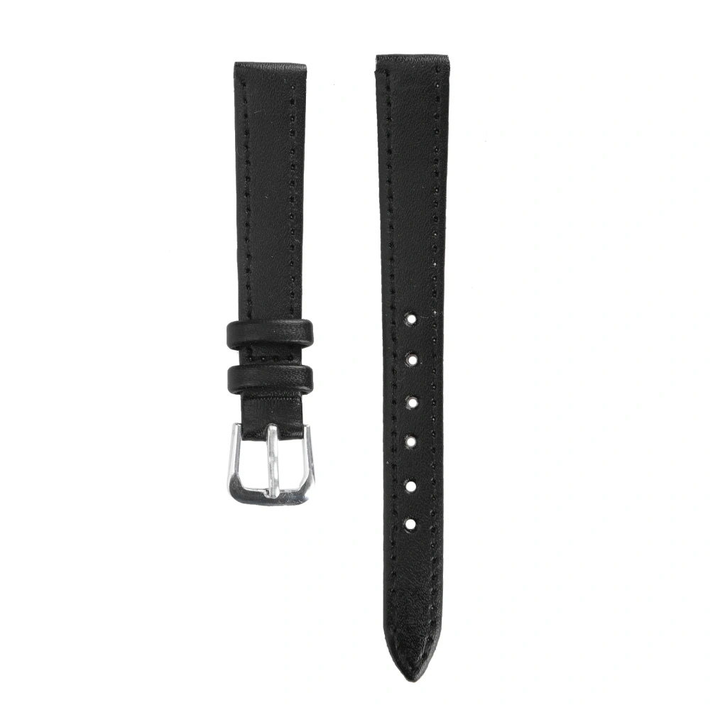 Pin Buckle Watch Band PU Leather Universal Replacement Watch Strap Part Accessory12mm / 0.47in